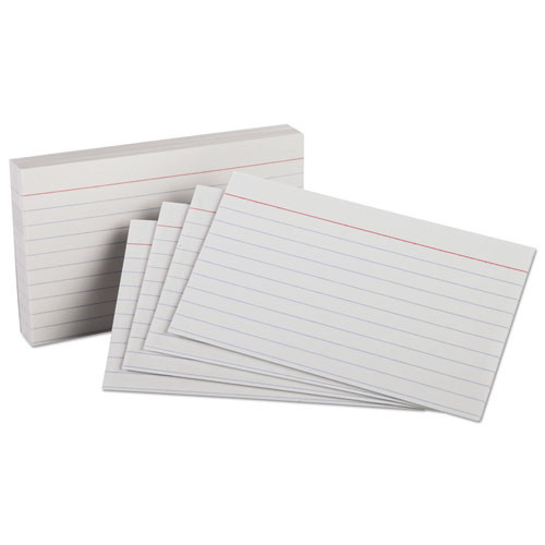 Heavyweight Ruled Index Cards, 3 X 5, White, 100/pack