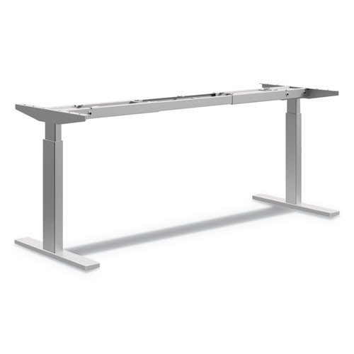 Coordinate Height-adjustable Base, 72w X 24d X 25.5 To 45.25h, Nickel