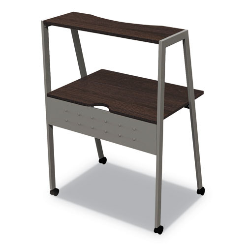 Kompass Flexible Home/office Desk, 33" X 23.4" X 48", Mocha