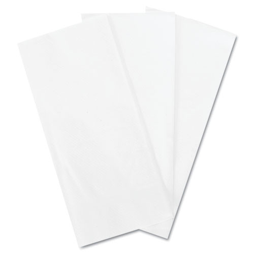Dinner Napkin, 1-ply, 17 X 17, White, 250/pack, 12 Packs/carton
