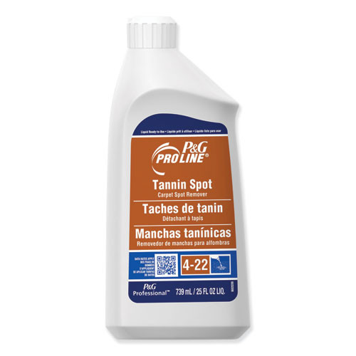 Tannin Spot Carpet Spot Remover, Peach, 25 Oz Bottle, 15/carton