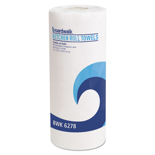 Kitchen Roll Towel, 2-ply, 11 X 8, White, 70/roll, 30 Rolls/carton