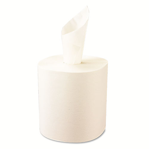 Hardwound Roll Towels, 8" X 800 Ft, White, 12 Rolls/carton