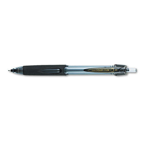 Power Tank Rt Ballpoint Pen, Retractable, Bold 1 Mm, Black Ink, Smoke/black Barrel, Dozen