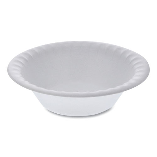 Placesetter Satin Non-laminated Foam Dinnerware, Bowl, 12 Oz, 6" Dia, White, 1,000/carton