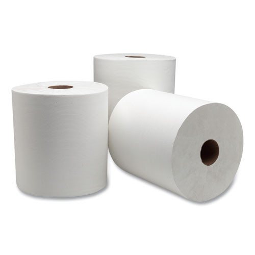 Boardwalk Xtra Roll Towels, 1-ply, 8" X 800 Ft, White, 6 Rolls/carton