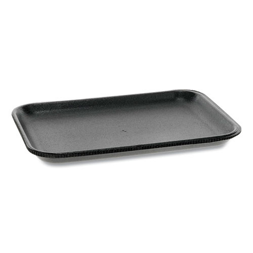 Supermarket Tray, #2s, 8.2 X 5.7 X 0.65, Black, Foam, 500/carton
