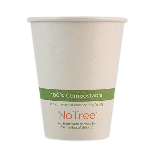 Notree Paper Hot Cups, 8 Oz, Natural, 1,000/carton