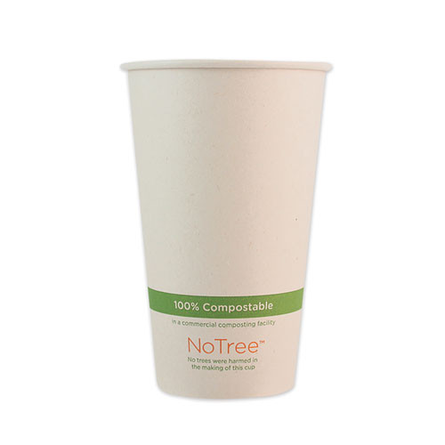 Notree Paper Hot Cups, 16 Oz, Natural, 1,000/carton