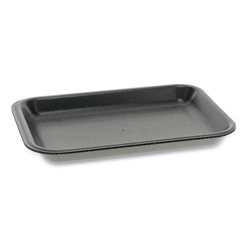 Supermarket Tray, #2, 8.2 X 5.7 X 0.91, Black, Foam, 500/carton