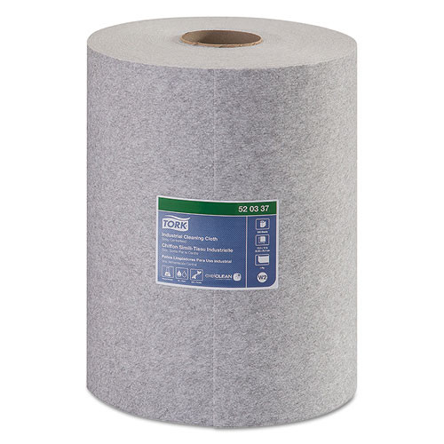 Industrial Cleaning Cloths, 1-ply, 12.6 X 10, Gray, 500 Wipes/roll