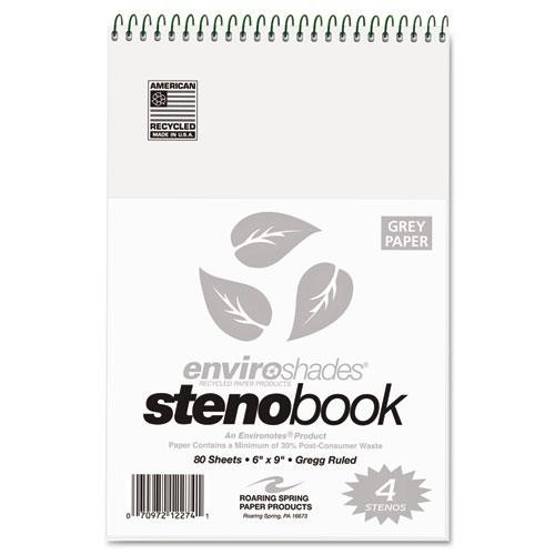 Notebook,steno,6x9,gy