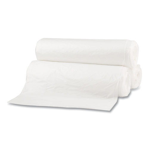 Low Density Repro Can Liners, 55 Gal, 0.63 Mil, 38" X 58", White, 10 Bags/roll, 10 Rolls/carton