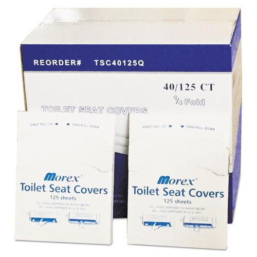 Quarter-fold Toilet Seat Covers, 14.5 X 16.5, White, 5,000/carton