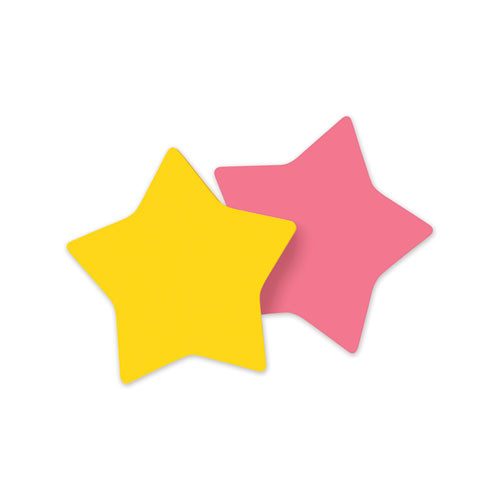 Die-cut Star Shaped Notepads, 2.6" X 2.6", Assorted Colors, 75 Sheets/pad, 2 Pads/pack