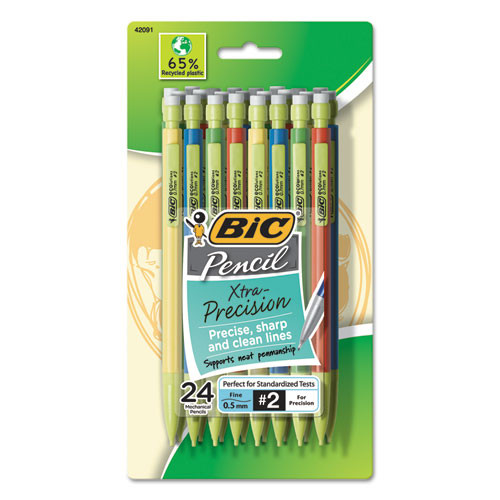 Pencil,rcycl,0.7,24pk,ast