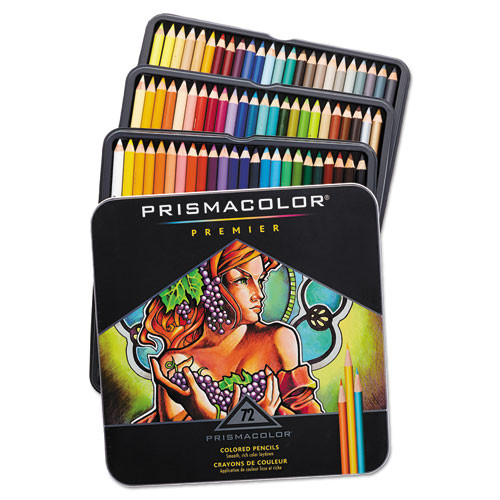 Premier Colored Pencil, 0.7 Mm, 2h (#4), Assorted Lead/barrel Colors, 72/pack