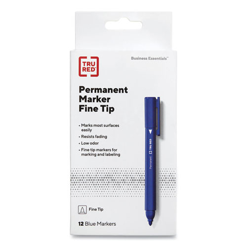 Marker,perm,fin,12,blu