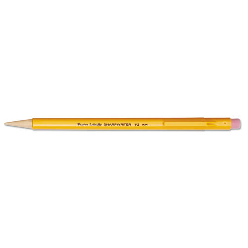 Sharpwriter Mechanical Pencil, 0.7 Mm, Hb (#2.5), Black Lead, Classic Yellow Barrel, Dozen - PAP3030131C