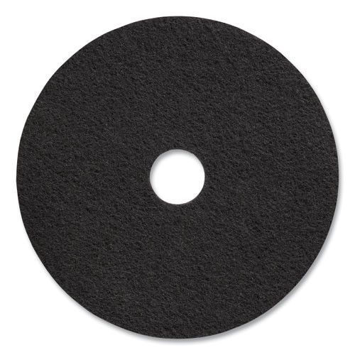 Stripping Floor Pads, 20" Diameter, Black, 5/carton - CWZ655321