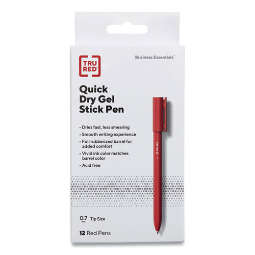 Pen,gel,stick,0.7,12,red
