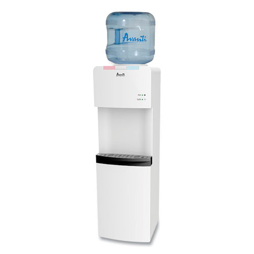 Hot And Cold Water Stand Up Dispenser, 3-5 Gal, 11 X 12 X 36, White - AVAWDHC770I0W