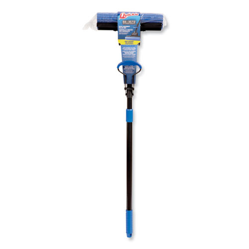 Bulldozer Pva Roller Mop, 12 X 2 Blue Polyvinyl Alcohol (pva) Head, 38" To 48" Black/blue Metal Handle - QCK2077947