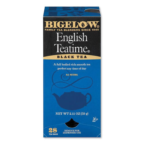 English Teatime Black Tea, 0.08 Oz Tea Bag, 28/box - BTCRCB003451