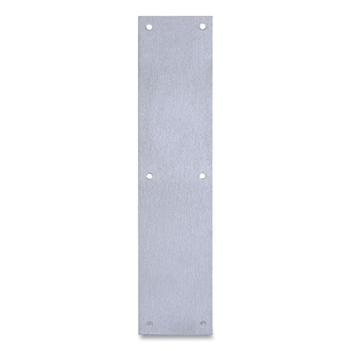 Door Push Plate, 3.5 X 15, Satin Stainless Steel - PFQDT100072