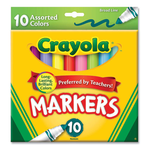 Marker,broad,10pk,ast