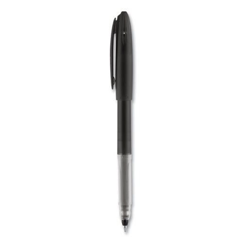 Signo Gel Pen, Stick, Medium 0.7 Mm, Black Ink, Black Barrel, 12/pack - UBC69054