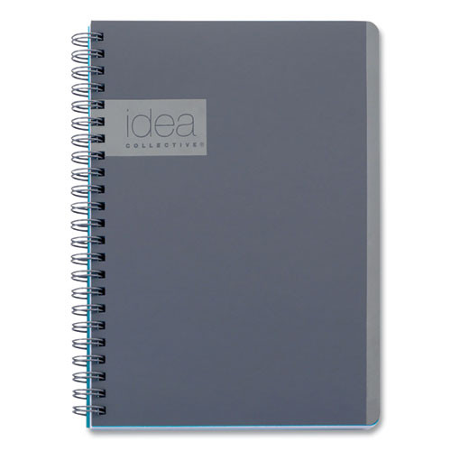 Idea Collective Professional Notebook, 1 Subject, Medium/college Rule, Gray Cover, 8 X 4.87, 80 Sheets