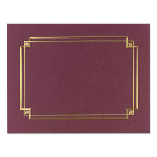 Premium Textured Certificate Holder, 12.65 X 9.75, Burgundy, 3/pack - GRP939503