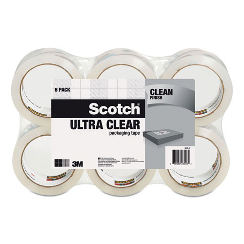 Ultra Clear Packaging Tape, 3" Core, 1.88" X 54.6 Yds, 6/pack - MMM32506