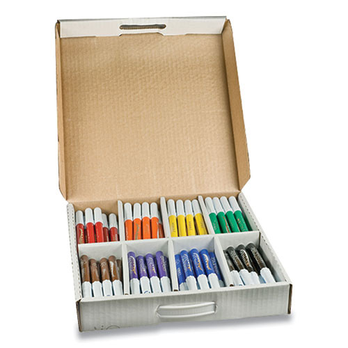 Washable Marker Master Pack, Broad Bullet Tip, Assorted Colors, 200/carton - DIX80614