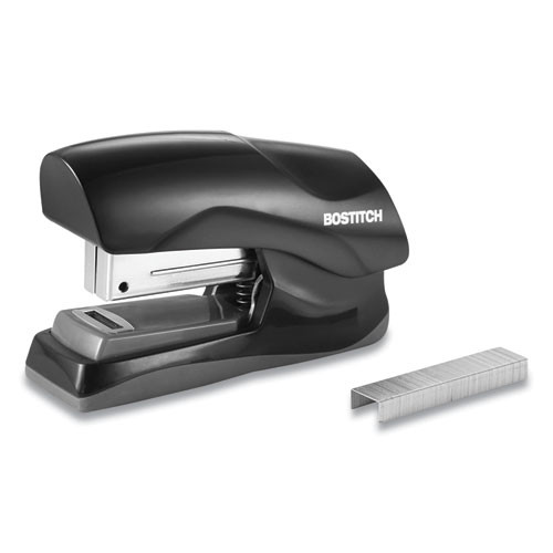 Flat Clinch Stapler, 40-sheet Capacity, Black - BOSB175BLK