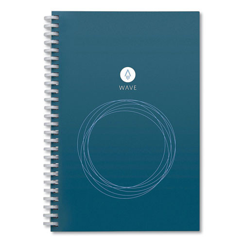Wave Smart Reusable Notebook, Dotted Rule, Blue Cover, 8.9 X 6, 40 Sheets