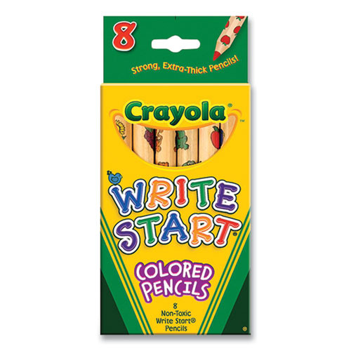 Pencil,clrd,wrt Strt,8/st