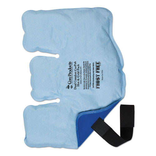 Dual Comfort Corpak Reusable Hot And Cold Pack With Strap, Tri-sectional, 15 X 11