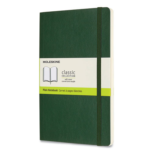 Classic Softcover Notebook, 1 Subject, Unruled, Myrtle Green Cover, 8.25 X 5, 96 Sheets