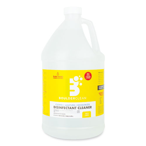 Disinfectant Cleaner, Lemon Scent, 128 Oz Bottle, 4/carton