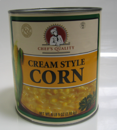 Fancy Cream Corn, 10# Can, 6/case