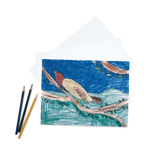 White Drawing Paper, 78 Lb Text Weight, 18 X 24, Pure White, 500/ream