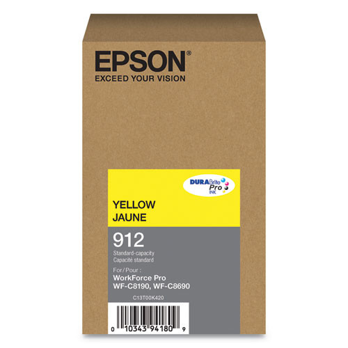 T912420 (912) Durabrite Pro Ink, 1700 Page-yield, Yellow