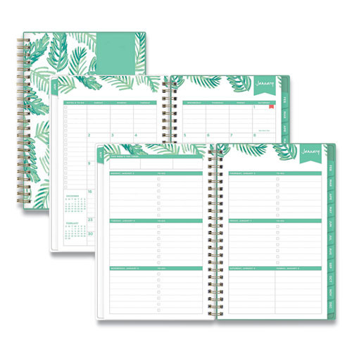 Day Designer Palms Weekly/monthly Planner, Palms Artwork, 8 X 5, Green/white Cover, 12-month (jan To Dec): 2023
