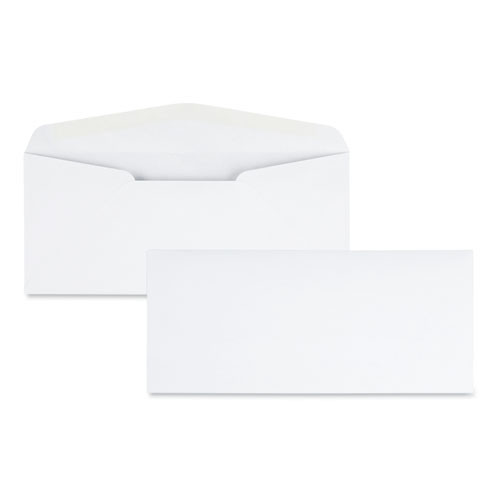 Laser And Inkjet White Business Envelope, #10, Bankers Flap, Gummed Closure, 4.13 X 9.5, White, 500/box