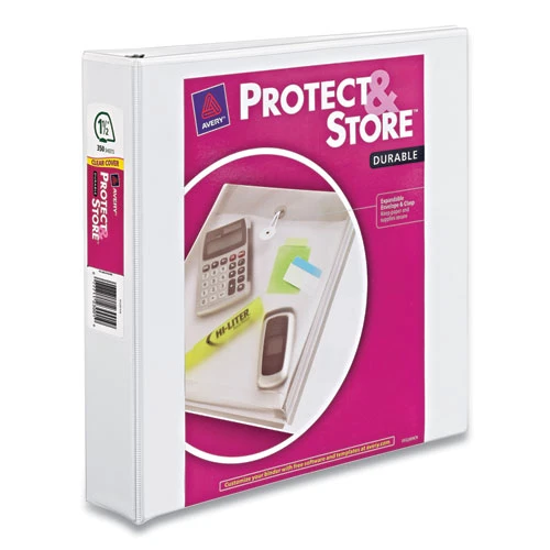 Bndr,prot&str,1.5" Vu,wht
