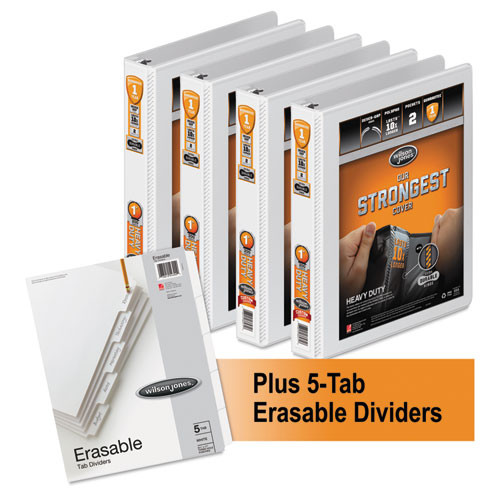 Bndr,1" Hvy Rr View,wh