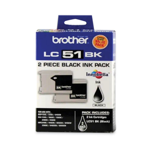 Inkcart,lc51, 2/pk,bk