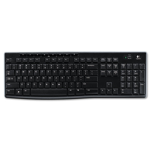 K270 Wireless Keyboard, Usb Unifying Receiver, Black
